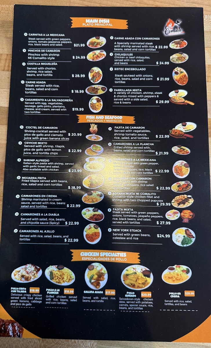Mi Comalito Restaurant Menu - Image 1