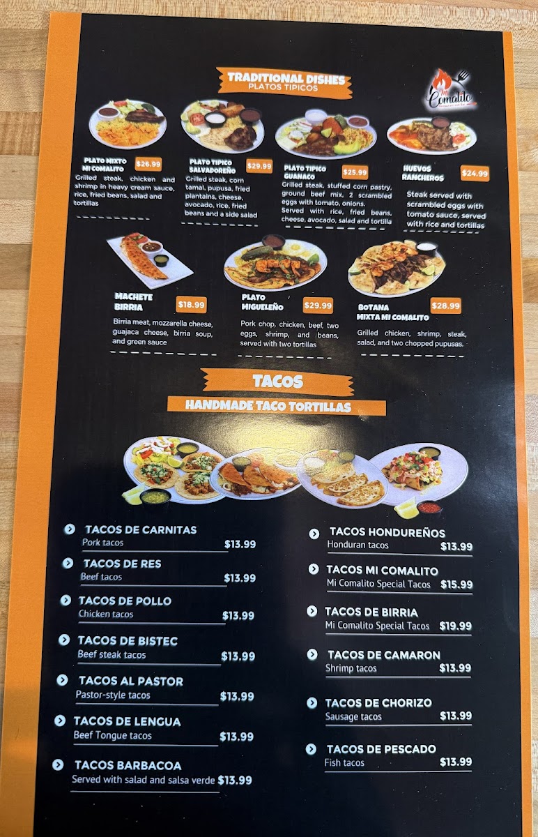 Mi Comalito Restaurant Menu - Image 2